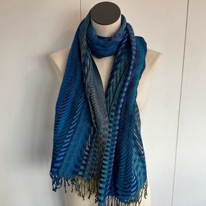 New Pashmina Blue Designed Scarf